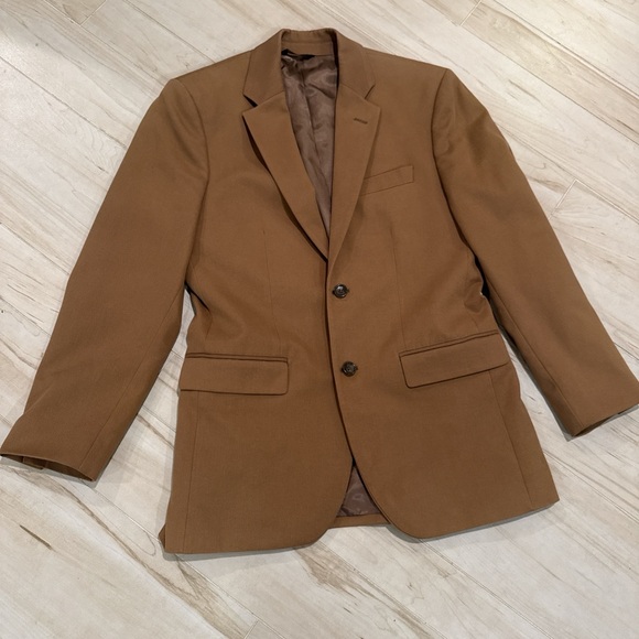 Banana Republic Men’s 38S Tailored Blazer Tan Cotton